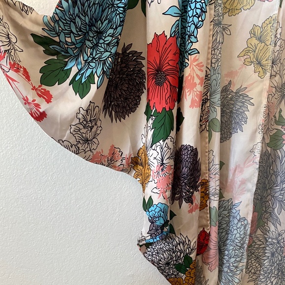 Silk Floral Kimono - Picture 5 of 6
